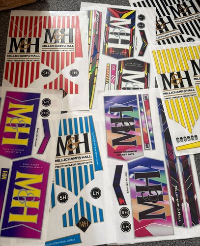 Cricket bat stickers - cricket, 3d