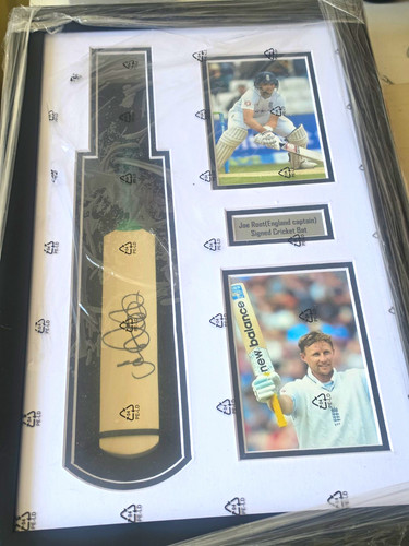 Joe root signed cricket bat - signed,